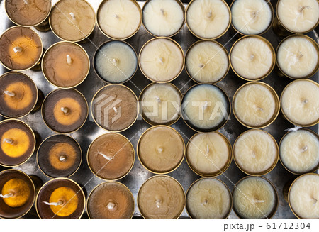Oil icon lamps for fire donations without fire. 61712304