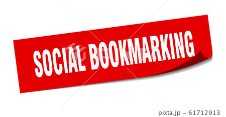 social bookmarking sticker. social bookmarking 61712913