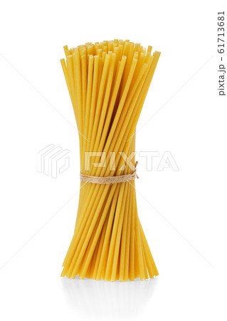 Bucatini or perciatelli - thick spaghetti-like 61713681