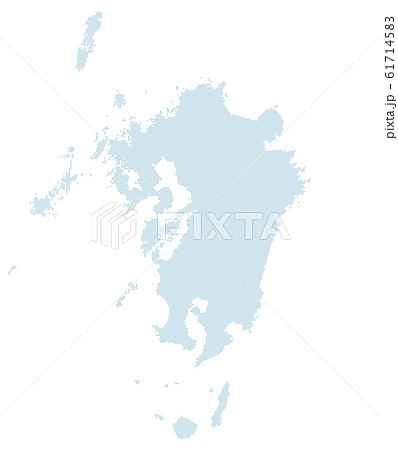 dotted Japan map, Kyusyu region 2 61714583