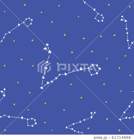 Constellation stars set horoscope decoration seamless pattern 61714898