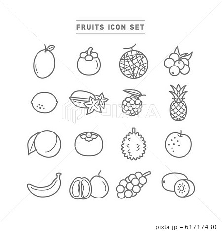 FRUITS ICON SET 61717430