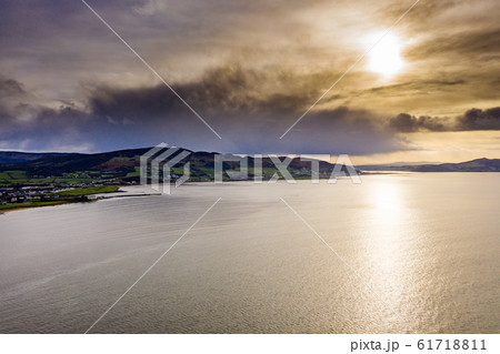 Big clouds above Buncrana in County Donegal - Ireland Big clouds above Buncrana in County Donegal - Ireland 61718811