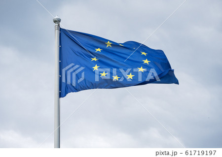 The flag of the European Union on background of 61719197