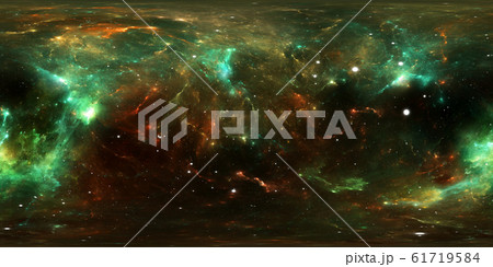 360 degree stellar system and gas nebula 61719584