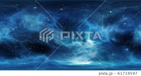 360 degree stellar system and gas nebula 61719597