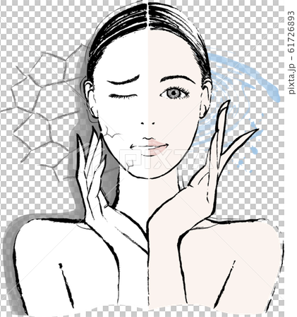 Women Dry skin Before and After 61726893