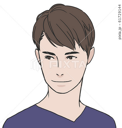 成人男性ほほえみ 61729144