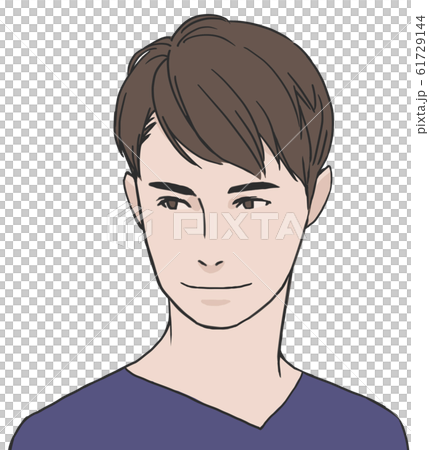 成人男性ほほえみ 61729144