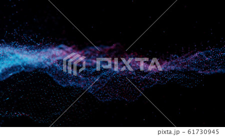 Plexus of abstract red and blue dots Plexus of abstract red and blue dots 61730945