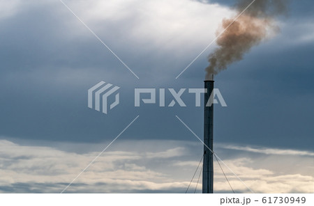 Air pollution from factory. Smoke from chimney of Air pollution from factory. Smoke from chimney of 61730949