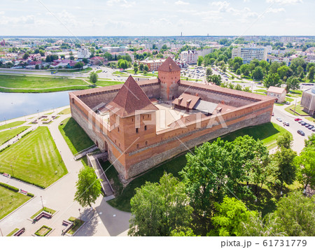 Aerial View of the Lida Castle. Belarus. Aerial View of the Lida Castle. Belarus. 61731779