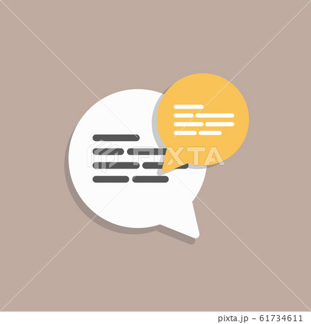 Social Engagement, Messaging flat style, colorful, vector icon for info graphics 61734611