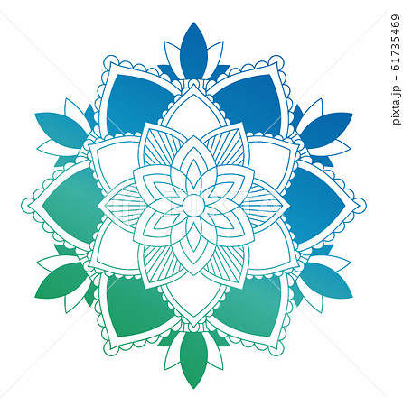 Mandala patterns on white background Mandala patterns on white background 61735469