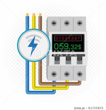 electric meter icon electric meter icon 61735872