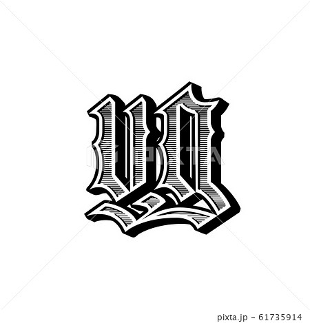 Vintage Emblem with letters u and g. Logo Template. Vector illustration. Gothic label style. Retro monogram Vintage Emblem with letters u and g. Logo Template. Vector illustration. Gothic label style. Retro monogram 61735914