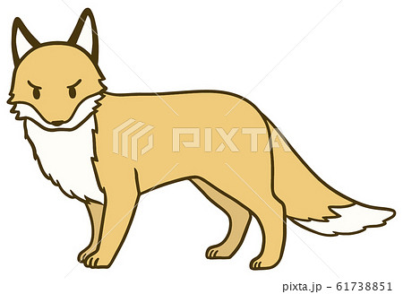 シンプルなキツネのイラスト 8のイラスト素材