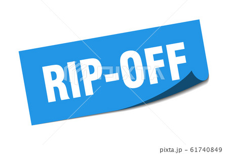 rip-off sticker. rip-off square sign. rip-off.のイラスト素材 [61740849] - PIXTA