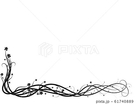 ivy weaving with leaves on a white background ivy weaving with leaves on a white background 61740889