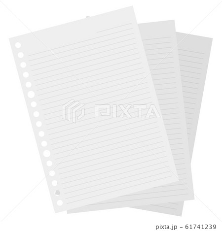 ルーズリーフのイラスト素材
