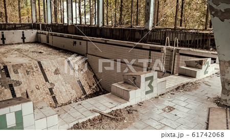 abandoned pool in Chernobyl Ukraine 61742068