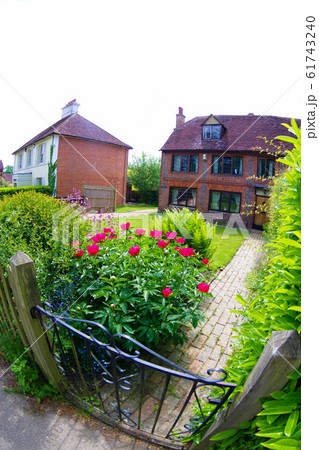 イギリス 南部のオシャレな住宅 田舎 住宅の写真素材