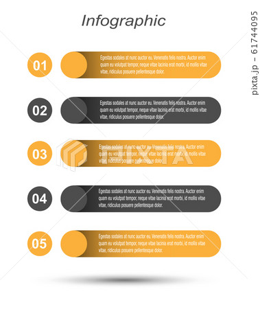 Info-graphic design template. Info-graphic design template. 61744095
