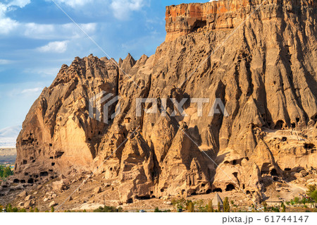 Ancient cave house near Goreme, Cappadocia in Turkey. Ancient cave house near Goreme, Cappadocia in Turkey. 61744147