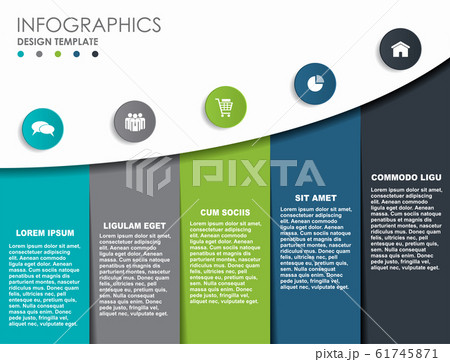 Infographic design template with place for your data. Vector illustration. 61745871