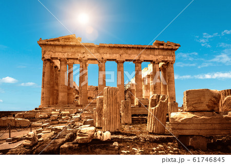 Parthenon on Acropolis of Athens, Greece. It is a 61746845
