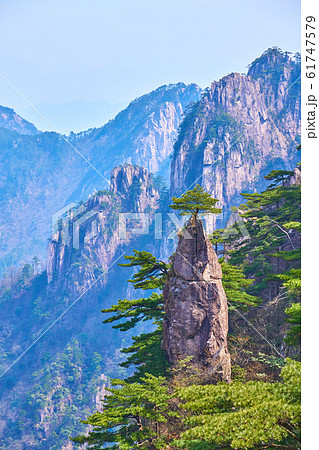 中国　黄山　夢筆生花 61747579