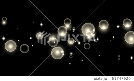 キラキラパーティクル２ 黒背景のイラスト素材