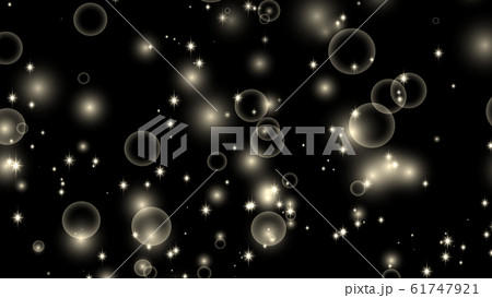 キラキラパーティクル１-黒背景 61747921