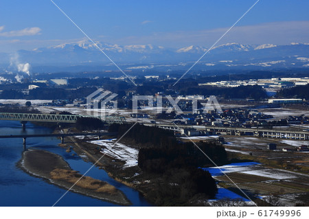 青空と奥羽山脈 青空と奥羽山脈 61749996