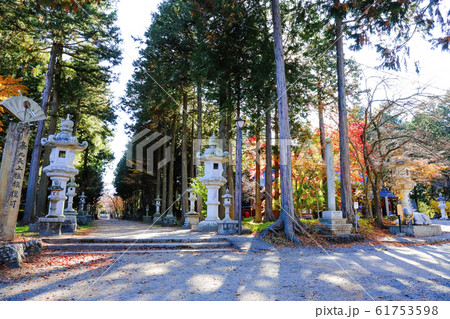 【山梨県】国指定重要文化財富士御室浅間神社 里宮社参道 【山梨県】国指定重要文化財富士御室浅間神社 里宮社参道 61753598