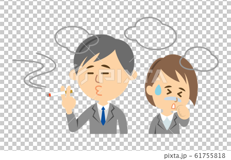 迷惑なタバコのイラストイメージ 61755818