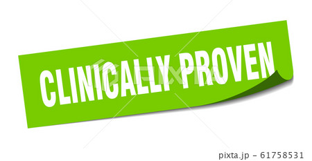 clinically proven sticker. clinically proven 61758531