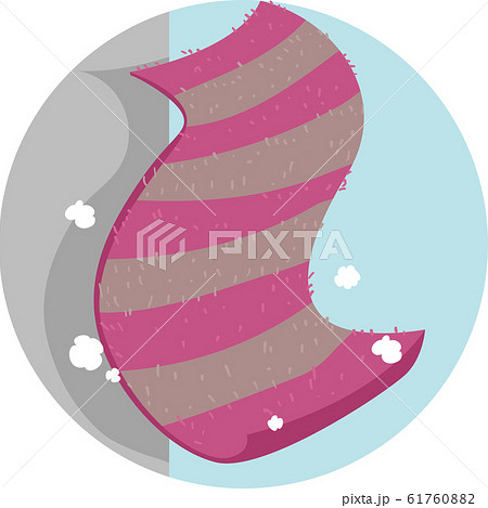Household Chores Shake Out Small Rug Illustrationのイラスト素材