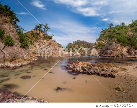 鳥取県の絶景ジオパーク 鴨ヶ磯 美しい浦富海岸 山陰海岸国立公園 世界ジオパーク 鳥取県の絶景ジオパーク 鴨ヶ磯 美しい浦富海岸 山陰海岸国立公園 世界ジオパーク 61761417