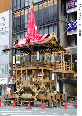 祇園祭　前祭　函谷鉾　山鉾建て 61763553
