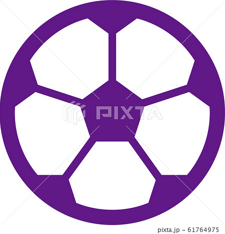 サッカーボールアイコンイラスト 61764975