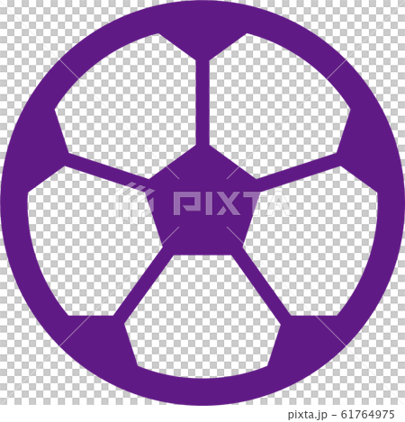サッカーボールアイコンイラスト 61764975