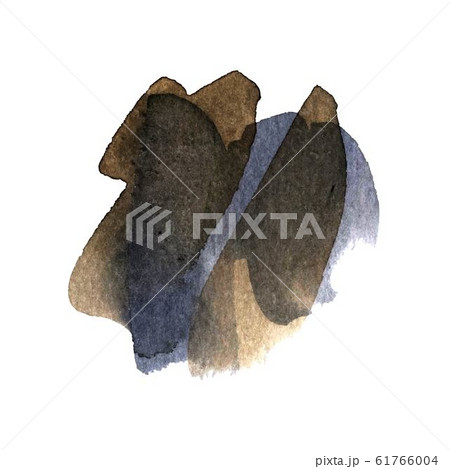 Vector watercolor ink spot. Wet brush stroke on paper texture. Dry brush strokes. Abstract composition for design elements Vector watercolor ink spot. Wet brush stroke on paper texture. Dry brush strokes. Abstract composition for design elements 61766004