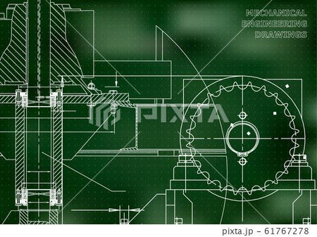 Backgrounds of engineering subjects. Technical illustration. Mechanical engineering 61767278