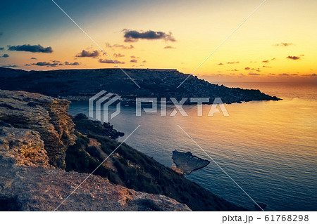 beautiful sunset and seascape view of Golden Bay, beautiful sunset and seascape view of Golden Bay, 61768298