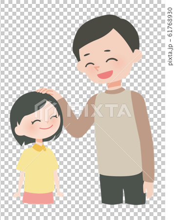 父親稱讚孩子 父親稱讚孩子 61768930