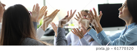 Biz team having meeting in office Biz team having meeting in office 61770320