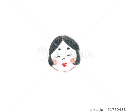 おかめのイラスト素材 61770488 Pixta