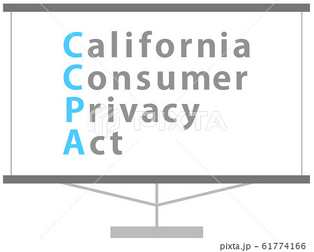 California Consumer Privacy Act カリフォルニア州消費者プライバシー法のイラスト素材 61774166 Pixta