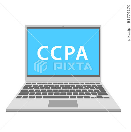 ベクター 個人情報保護 Ccpa ノートpcのイラスト アイコン